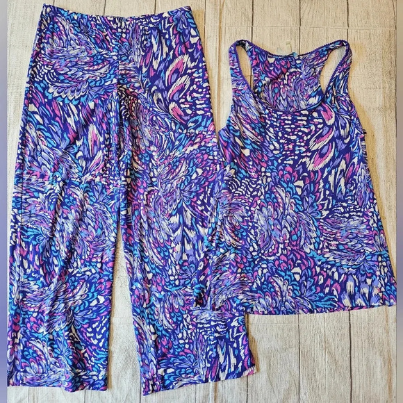 Ongossamer •Size Small• 2 Piece Pajama Set Nylon Loungewear Comfortable Soft - Picture 1 of 7
